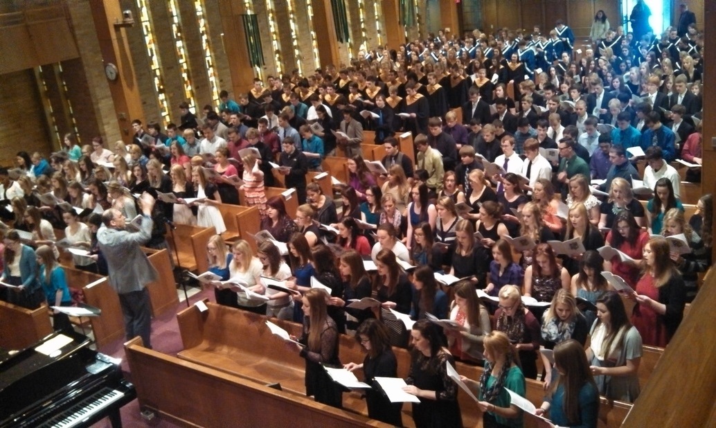 THE MASS CHOIR at the Concordia Music Festival