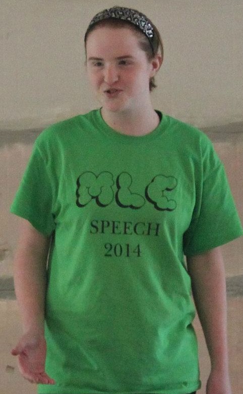 FRESHMAN KATELYN FAST is new to the speech circuit this year, performing in the category of Prose. Her hometown is Mountain Lake.