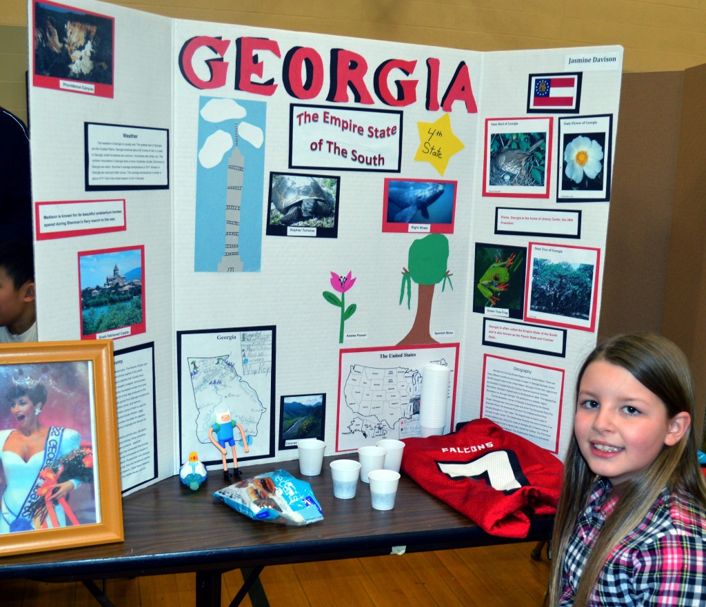 ACCORDING TO JASMINE Davison, her state - Georgia - had six different state capitals in its history until it was finally decided it would be Atlanta. The popular carbonated soda, Coca-Cola, was invented by Dr. John Pemberton in the late 19th Century as a patent medicine.