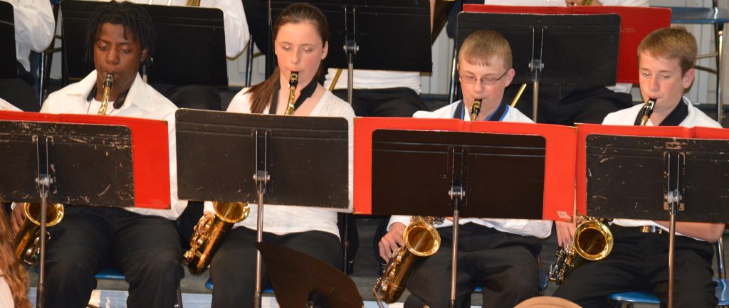 band - junior high saxophones