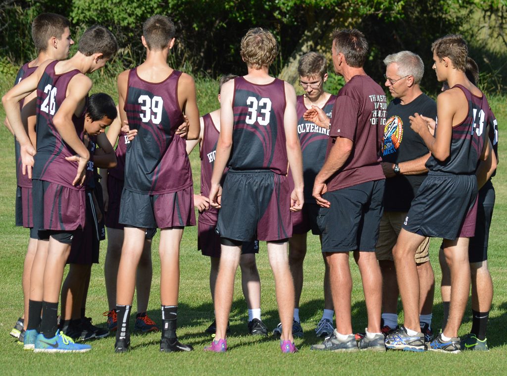 boys huddle