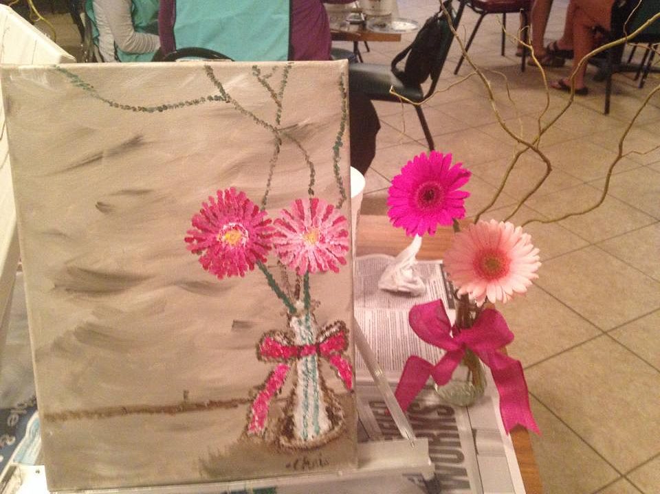 christina's finished flower project