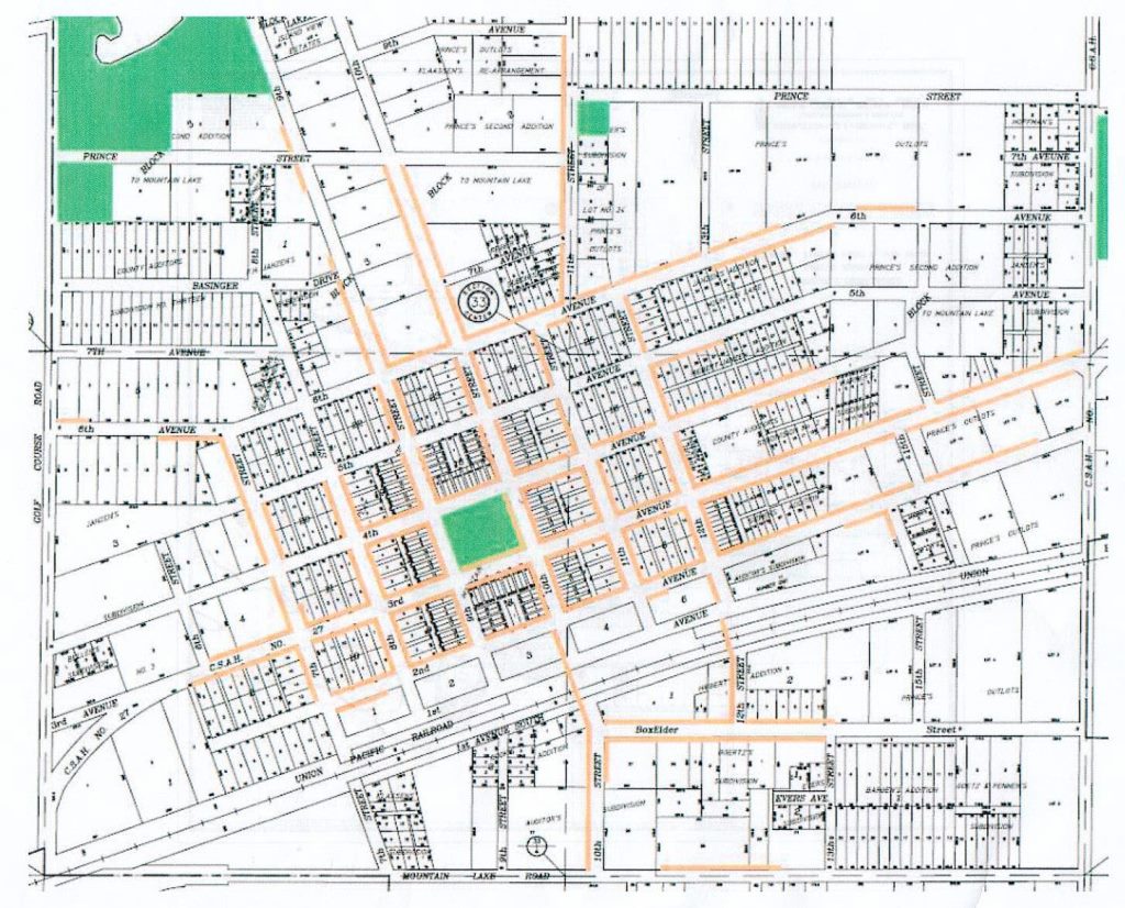 mountain lake city streets close up