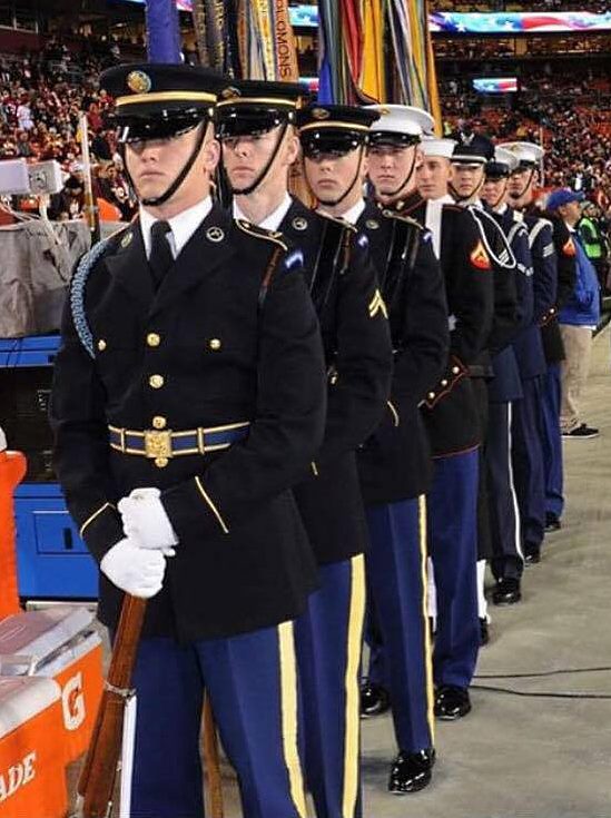 zach in honor guard