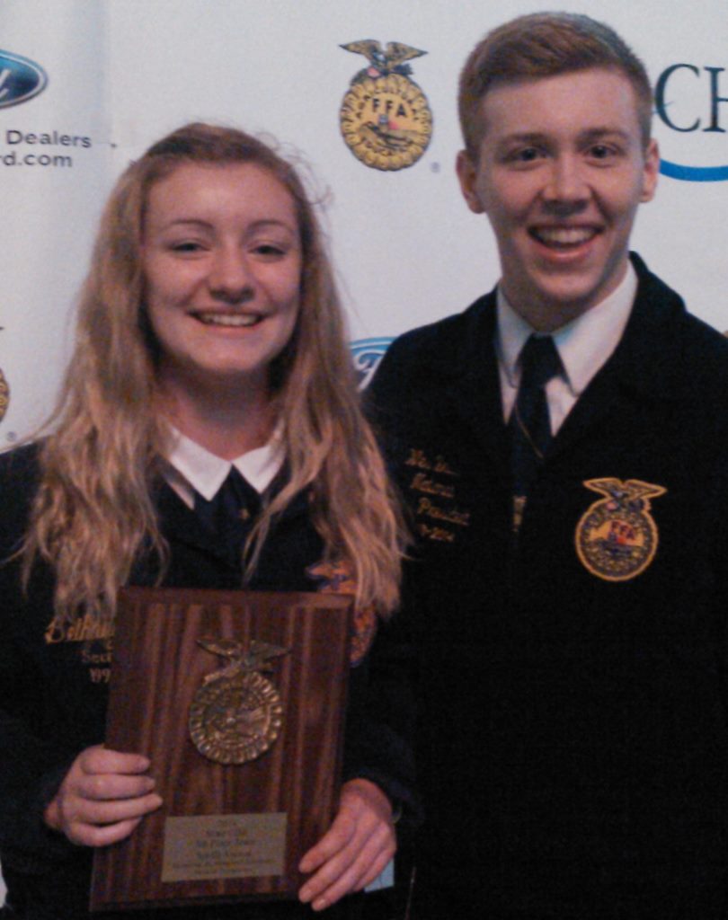 Rebekah Klassen participated in the FFA Creed Contest.  She advanced from the preliminary round  into the finals, and placed 4th at state. 