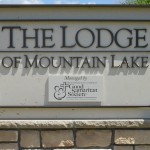 The Lodge sign